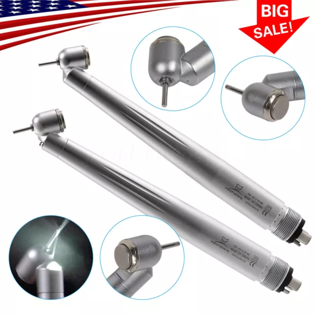 NSK Style Turbina Dental Handpiece High Speed PANA-MAX Turbine 45° LED 4Hole