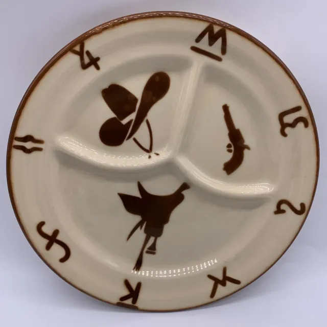 Jackson China Divided Restaurant Ware Plate USA / Western Theme Brands Cowboy