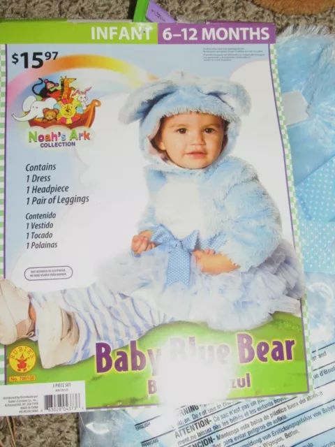 NEW Halloween Costume Infant  Baby Blue Bear 🐻 6-12 Months