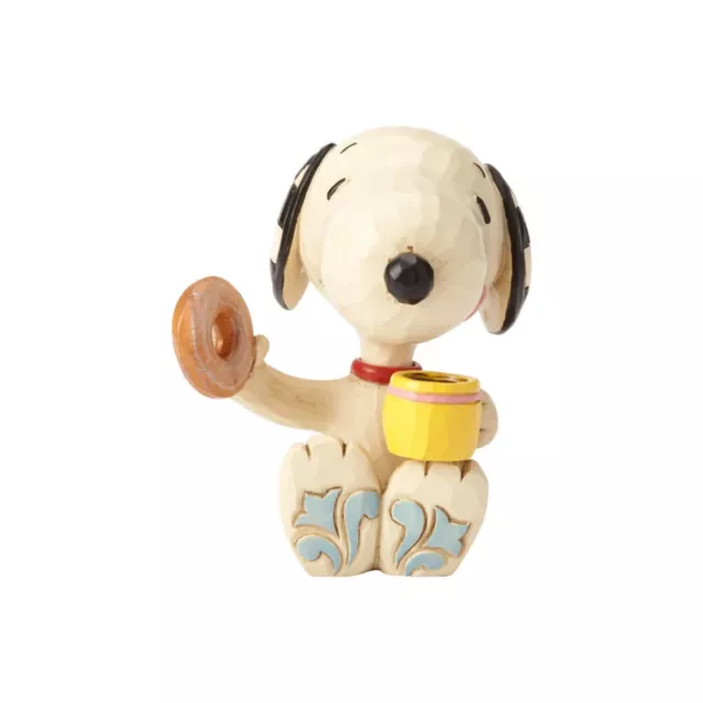 Peanuts by Jim Shore 3" Mini Snoopy with Donut & Coffee