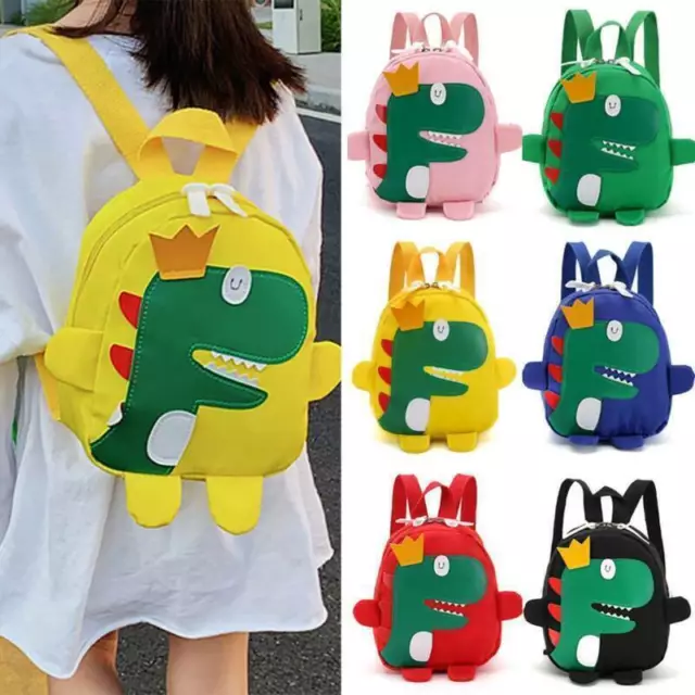 Kid Boy Girl Cartoon Dinosaur Rucksack Toddler Baby Nursery School Bag Backpack.