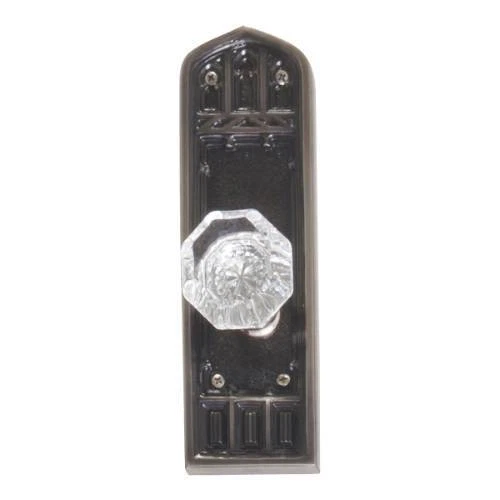 Interior Door Plate Privacy Set  2.75 in. Backset - Satin Nickel