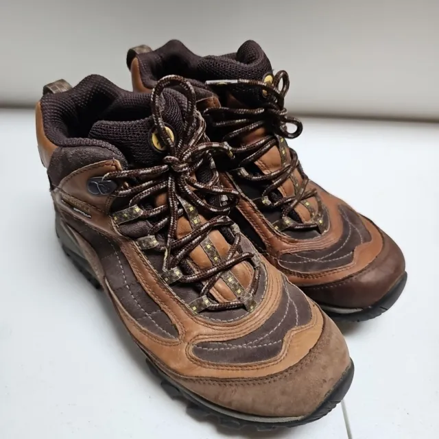 Merrell Siren Hiking Boots Women's Size 10 Waterproof Mid Brown Leather Hikers