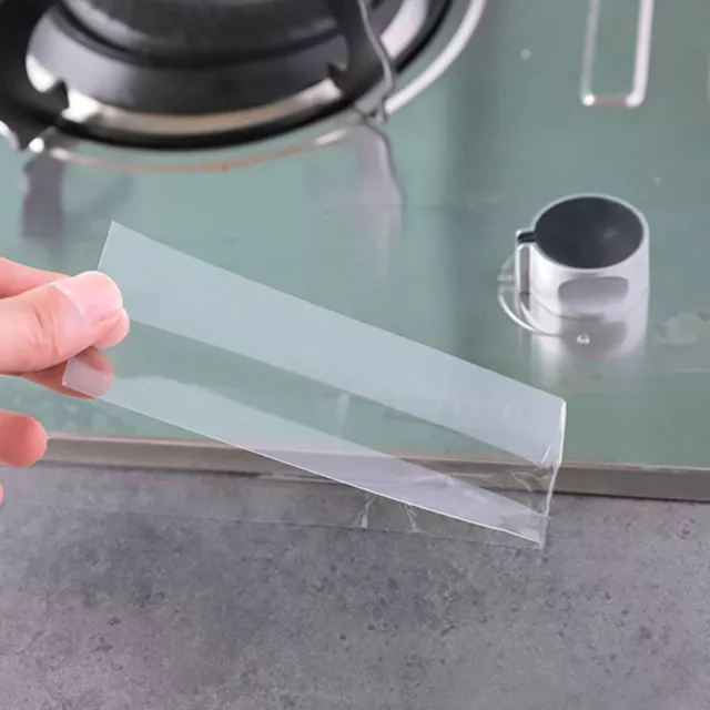 2 Rolls Acrylic Waterproof Sticker Clear Sealant Caulk Tape Self Adhesive 3