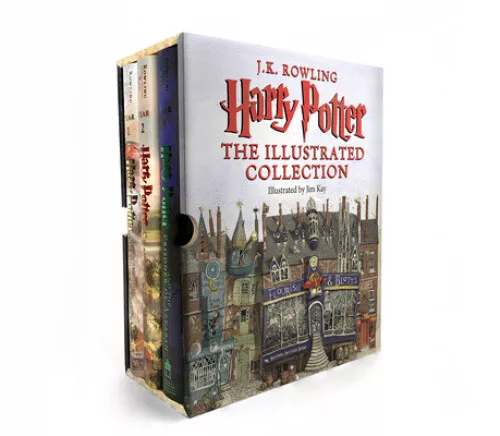 Harry Potter Illustrated Books x 5 Collection Set Pack Hardback By  J.K.Rowling