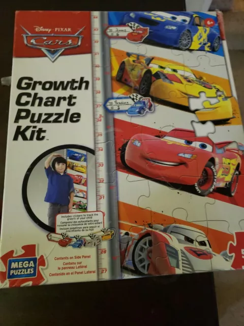 Disney Pixar Cars Growth Chart Puzzle Kit 50 Pieces