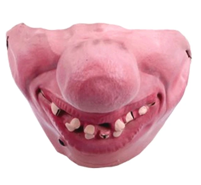 Funny Gag-LATEX HALF FACE MASK-Halloween Cosplay Costume-CARNY HOBO CIRCUS CLOWN