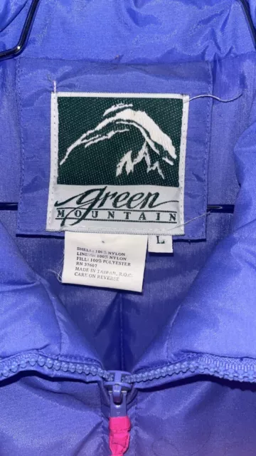 VINTAGE 80S GREEN Mountain Ski Jacket $55.00 - PicClick