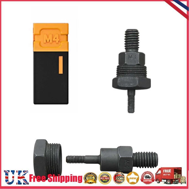 Rivets Nuts Insert Flat Head Threaded Nut for Hand Riveter Gun Tools (M4) *Z