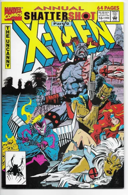 UNCANNY X-MEN V. 1 - Annual #16 Marvel 1992 NM- Shattershot 2 Jim Lee