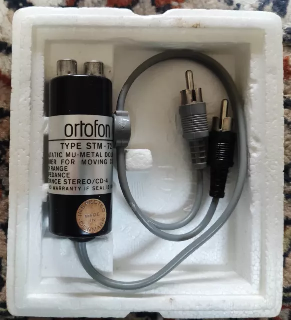 Vintage Ortofon STM-72 Moving Coil Turntable Phono Cartridge Step Up Transformer