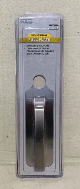 Universal Hardware Commercial Stainless Steel Pull Handle w/ Cylinder Hole