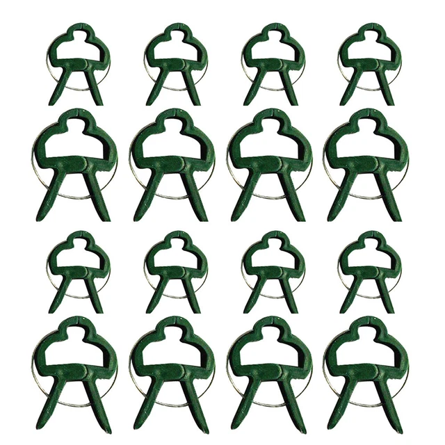 40pcs Gartenpflanze Blütenhebelschleife Clips unterstützen den Glättungsclip