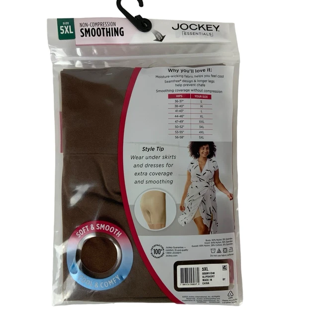 JOCKEY ESSENTIALS SEAMFREE NoChafe Slip Short Size 5XL