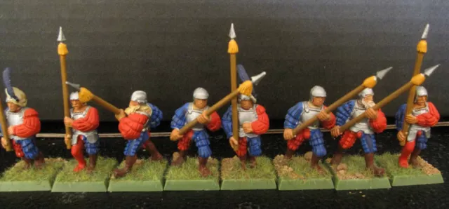 Warhammer  Fantasy Battles Empire of Man Spearmen x 8 plastic painted Altdorf