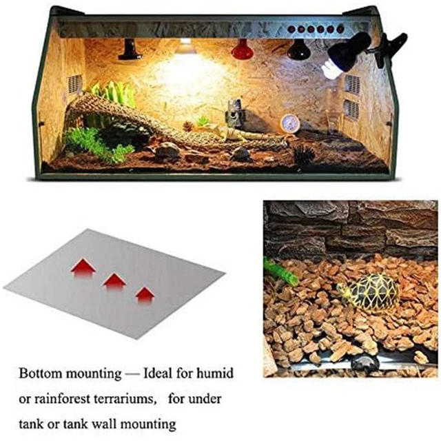 Balacoo Reptilien-Heizkissen, 2 Stück, 30x30cm – Wärmereflektierende Unterlage Für Terrarien, Ohne Strom, Für Schlangen, Echsen, Schildkröten
