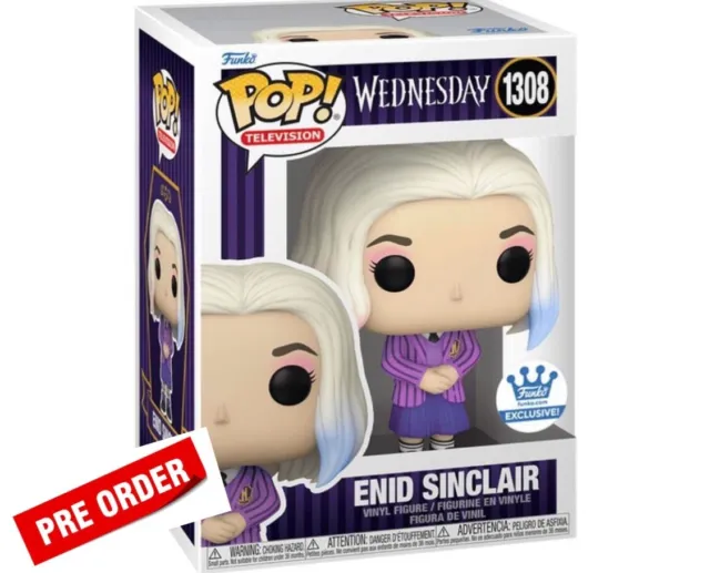 Funko Pop Television Wednesday Enid Sinclair Exclusive With PROTECTOR On Hand