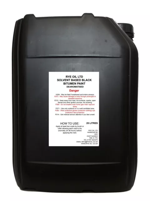 BITUMENFARBE 25l (25 Liter) SCHWARZ SCHWERLAST. BLACK JACK (veraromatisiert)