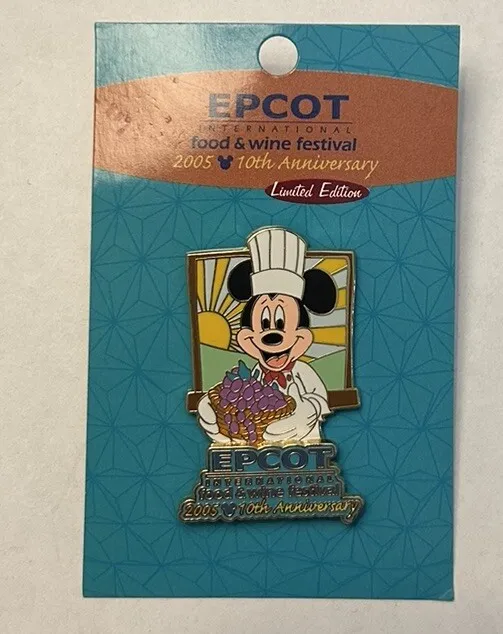 Disney World - Epcot Food & Wine Festival 2005 - Chef Mickey Mouse LE Pin