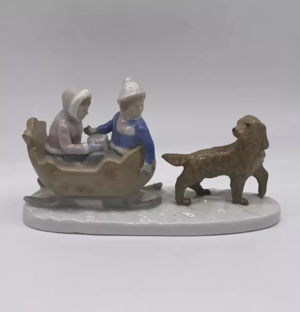 Vintage Paul Sebastian Sleigh Ride Porcelain Figurine