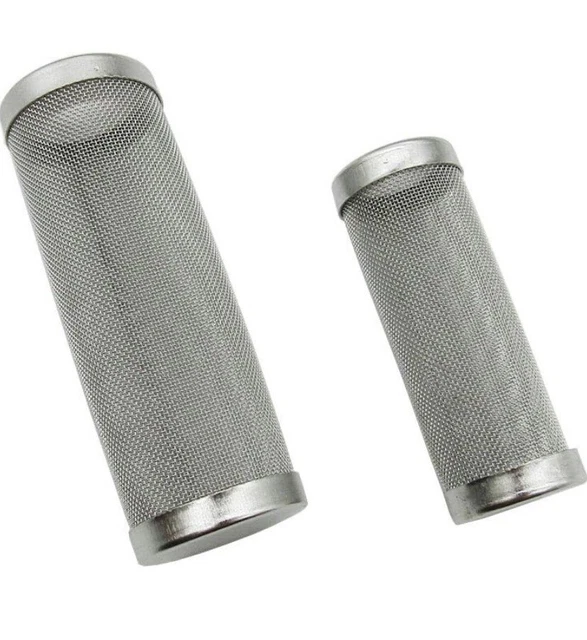 2 Stainless Steel Mesh Filter Media Cover Aquarium Filter Guard Shrimp Fish