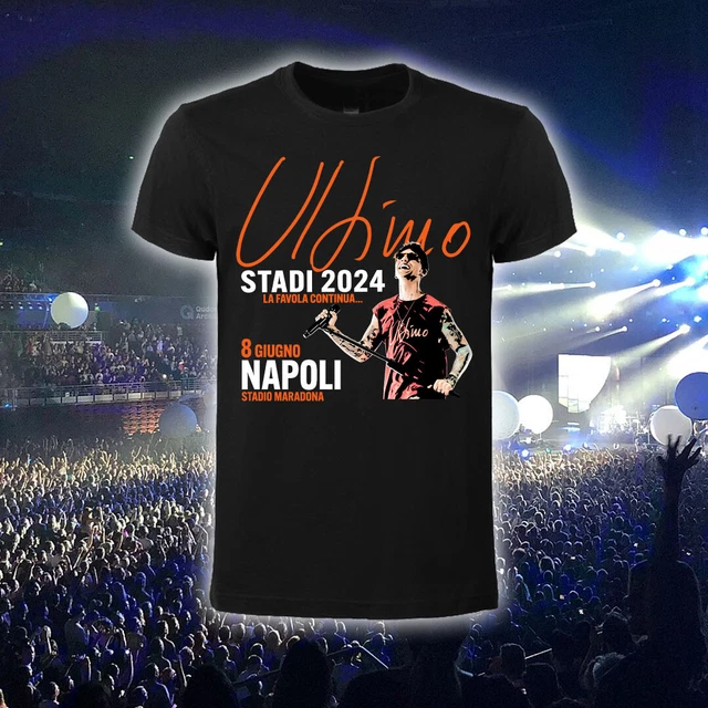 T SHIRT ULTIMO STADI 2024 Maglia Concerto Roma Napoli Torino