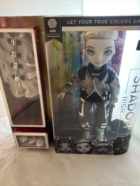 RAINBOW HIGH SHADOW High Series 1 Ash Silverstone- Greyscale Boy ...