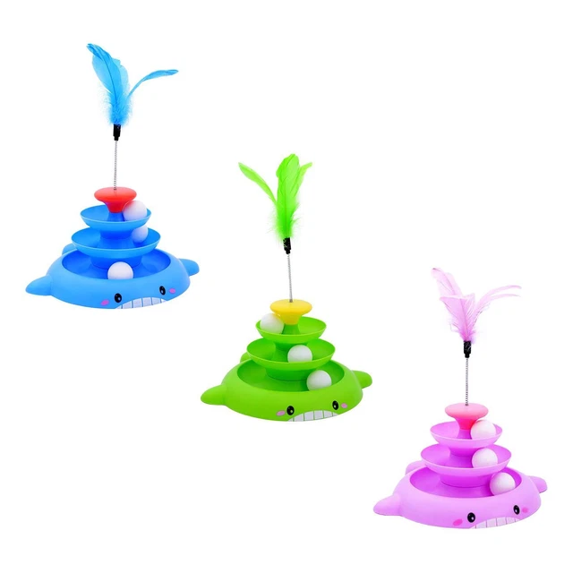 de balles, rouleau de jouet pour chat avec teaser, jouets interactifs pour