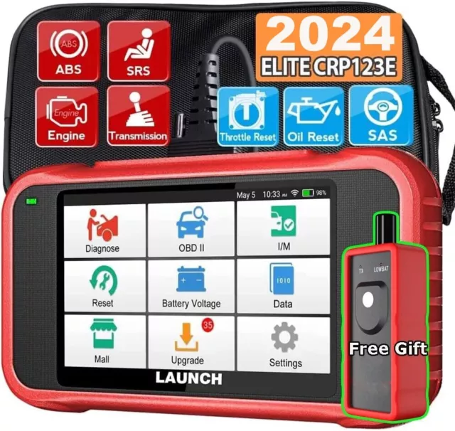 LAUNCH CRP123E PRO Car OBD2 Scanner Diagnostic Tool ABS SRS Engine Code Reader