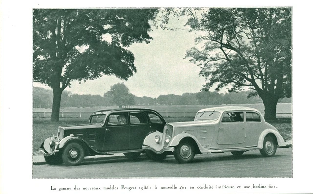 Une publicité papier voiture Vedette Simca issue d'une revue d'époque Une publicité papier voiture Vedette Simca issue d'une revue d'époque