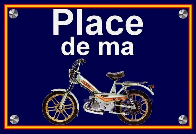 PLAQUE & PLACE DE MA MOTOBECANE 51 SUPER silver " ( idée cadeau NOËL