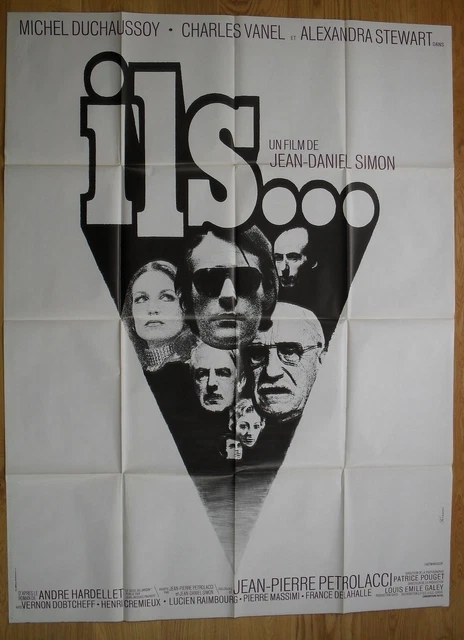 ILS... Michel duchaussoy affiche cinema originale 160x120 cm '70