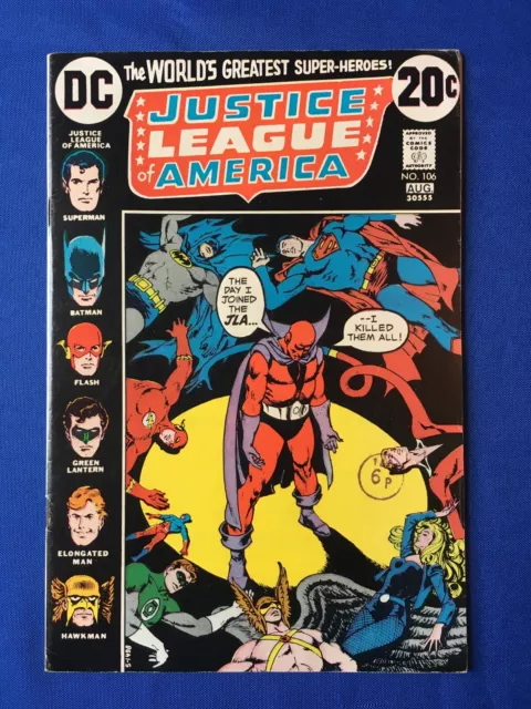 Justice League of America #106 FN/VFN (7.0) DC ( Vol 1 1973) (2)