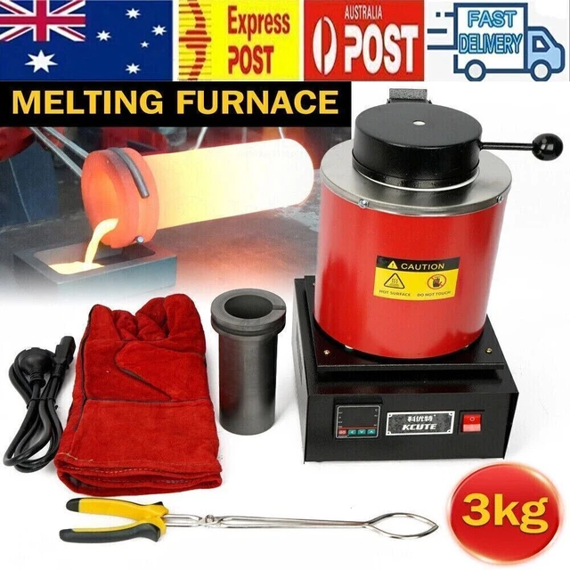 TOAUTO 6KG Gas Melting Furnace Kit - Propane Smelter For Gold, Silver, Copper With Crucible