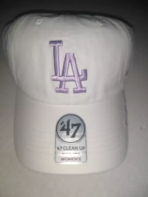 L A Dodgers MLB Baseball ‘47 Brand Clean up Cap Strapback Women's NWT