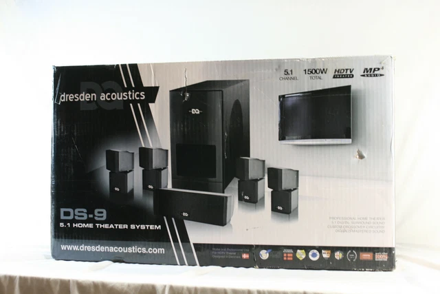 Dresden acoustics ds9 5.1 sales home theater speaker system