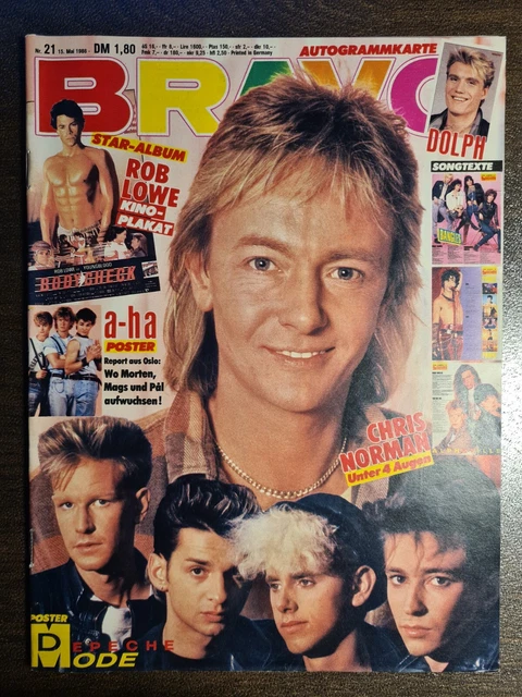 BRAVO 21/1986 Heft Komplett - Depeche Mode, A-Ha, Wham, Ärzte, Alphaville - Top!