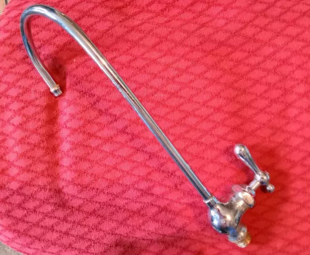 VINTAGE STANDARD  RE NU   Goose Neck 1 Handle Single Hole Faucet  USED