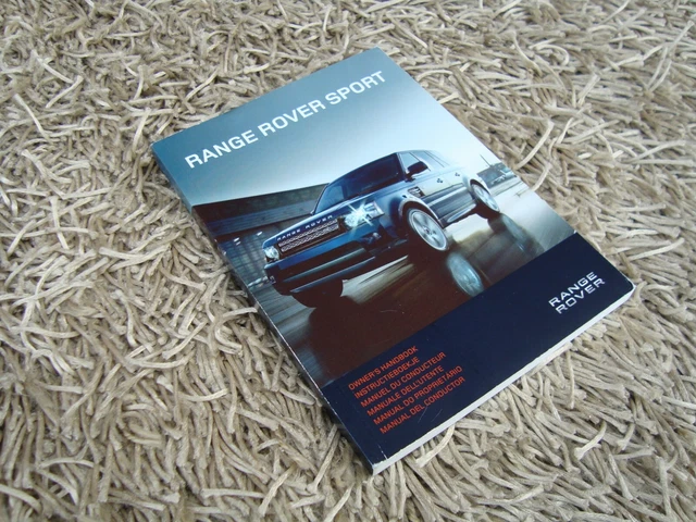 Range Rover Beginner Guide RANGE ROVER SPORT Owners Manual Handbook - Immaculate Condition 2009 ...