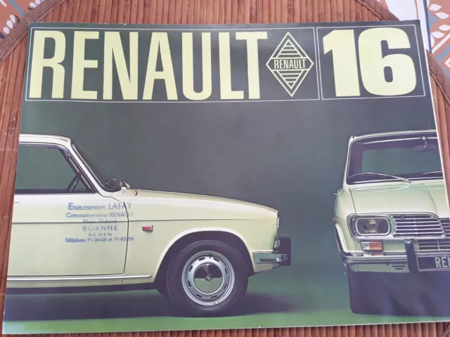 Brochure Automobile Catalogue Publicitaire Renault 16