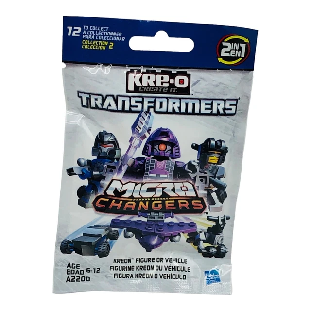 KRE-O Transformers Micro Changers Collection Kreon Figure Foil Bag - Blue NEW