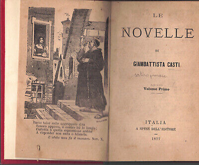 Libro Novelle di Giambattista Casti a Cura di Aldo Germonti 4 Volumi 1925 