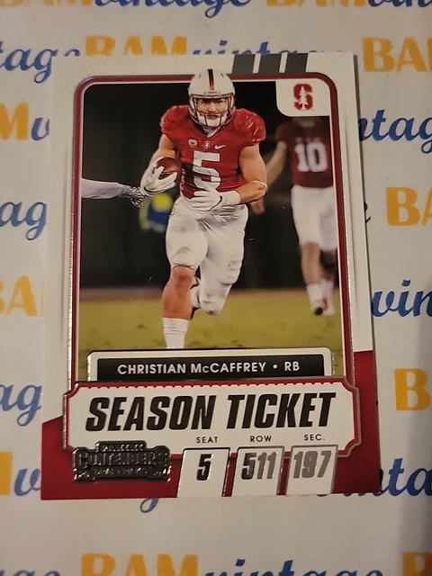 2021 CONTENDERS CHRISTIAN McCaffrey 🔥 SF 49ers 2024 NFL PLAYOFFS Draft