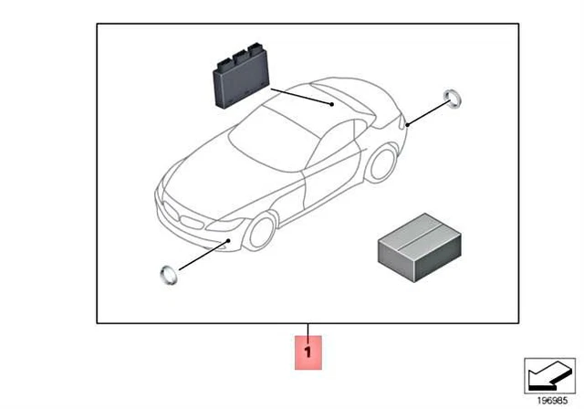 Genuine BMW Z4 Roadster E89 Install.Kit Park Distance Control 66202157297