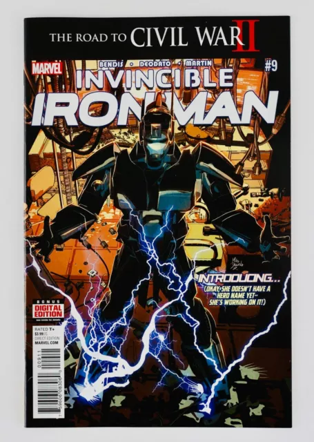 Invincible Iron Man #9 First Riri Williams Ironheart Appearance 1st No Reserve!