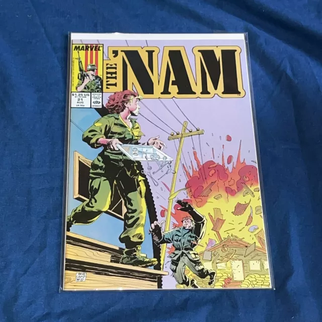 The Nam #21 By Murray Vansant Vietnam War POW MIA Camp Cover Marvel NM/M 1988
