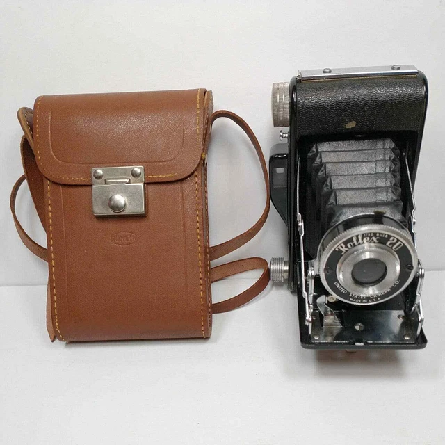 Vintage Rollex 20 Time 1/50 Camera with Leather Field Case