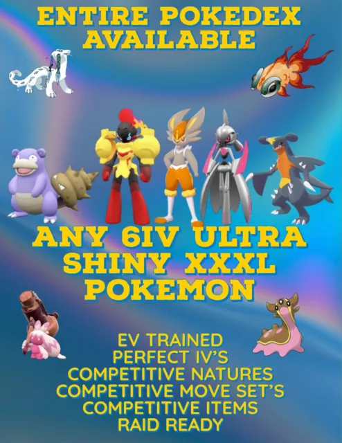 Shiny/non-shiny Articuno 6IV Pokémon Scarlet/violet 100% -  Denmark
