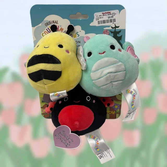 Bug Squishmallow Squeaker Pet Dog Toys ♡ 3.5" Squishmallows Kellypet ♡ BNWT HTF