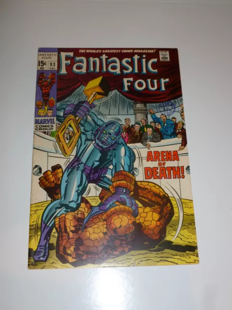 FANTASTIC FOUR Comic - Vol 1 - No 93 - Date 12/1969 - Marvel Comics (US Comic)